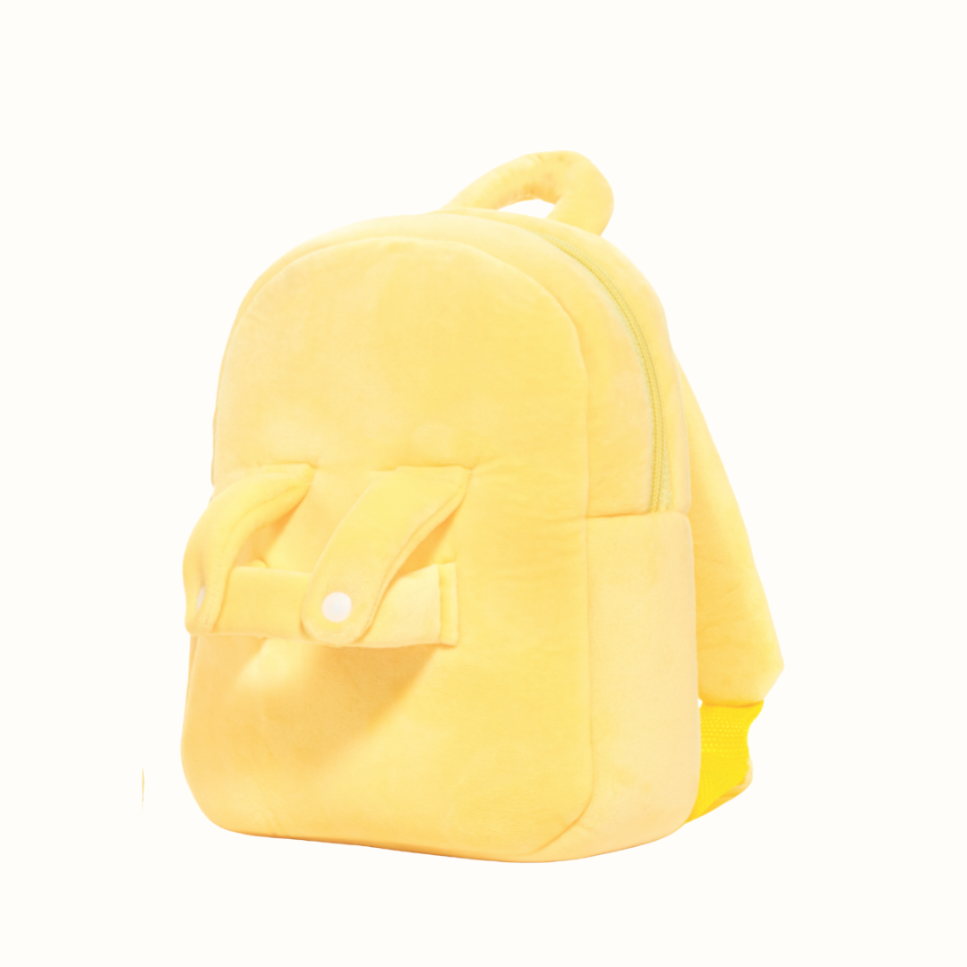 Personalized Doll Backpack for Baby Girls, Plush Backbacks with Doll, Mommy Yasmin Toddler Backpacks, Age 6mos Yellow